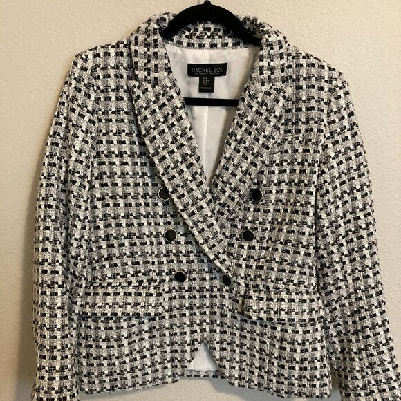 Rachel Zoe Houndstooth Blazer - Picture 1 of 7
